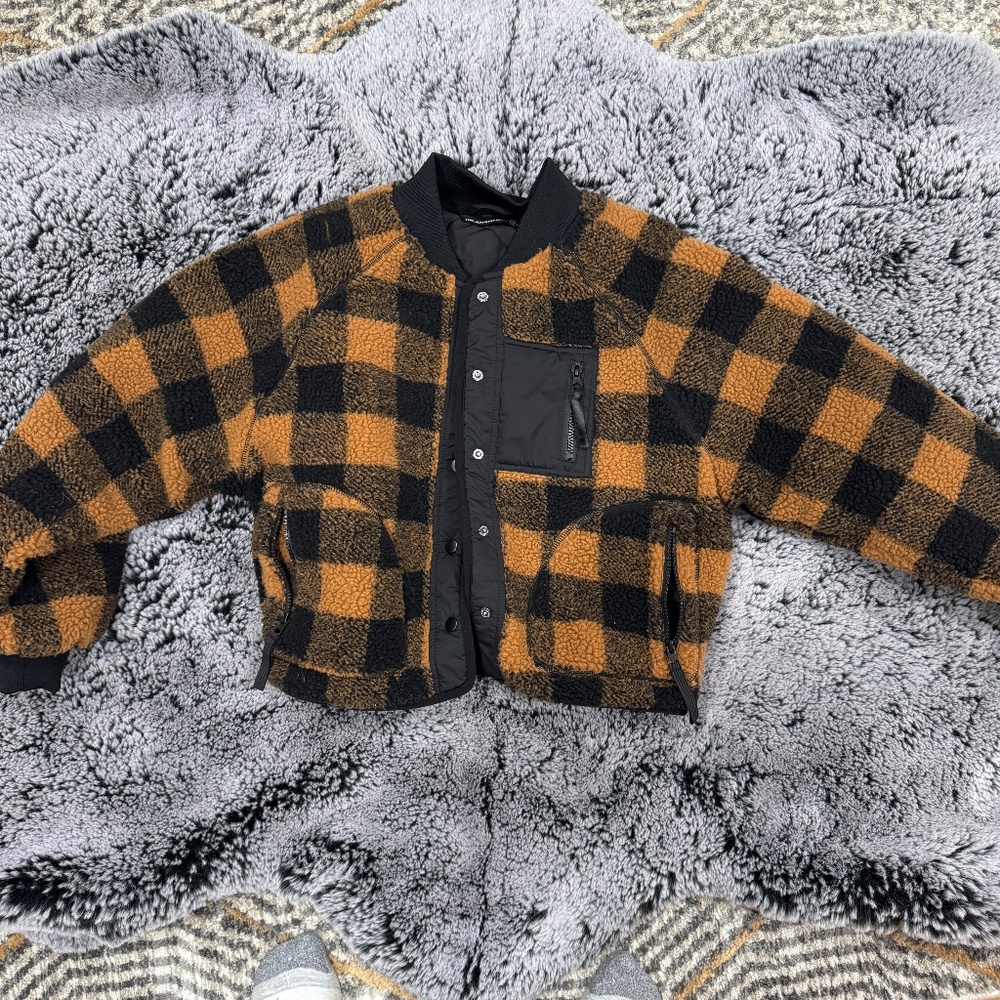 BlankNYC | Checkered Bomber Jacket, Small